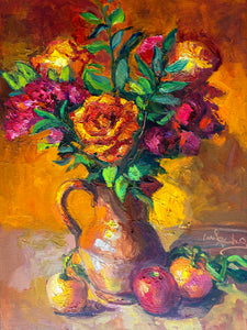 Rose in Terracotta Vase